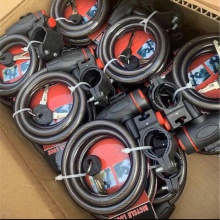 自行车锁钢丝锁圈锁带支架电脑钥匙 山地车装备锡合金锁芯