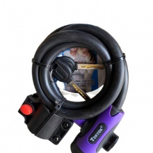 山地车车锁 锁具圈锁密码锁 自行车车锁锁具 钢丝锁