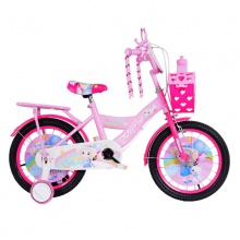 儿童自行车带辅助轮6-12岁小女孩脚踏车公主款公主自行车