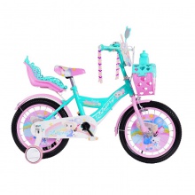 儿童自行车带辅助轮6-12岁小女孩脚踏车公主款公主自行车