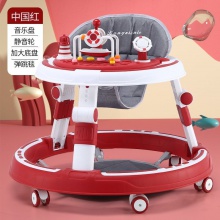 婴儿学步车防侧翻7-18个月多种功能音乐玩具盘可调节宝宝学走路