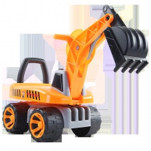 儿童助步车工程老挖机四轮滑行车音乐挖掘机儿童摇摆车地摊扭扭车
