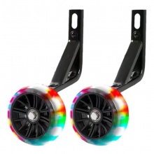 儿童自行车辅助轮闪光轮12-20寸辅助支架车撑车梯辅助支架