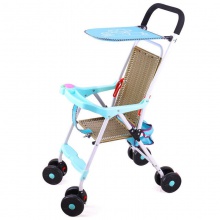 遛娃婴儿推车宝宝仿藤条藤椅折叠可坐可躺夏季竹编小儿手推藤车