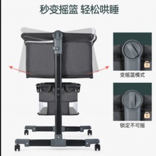 婴儿床新生儿床拼接大床宝宝摇床bb儿童床摇篮床多种功能移动可折叠