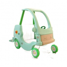 儿童游戏玩具车淘气堡公主车塑料四轮滑行助力学步车幼儿园小房车