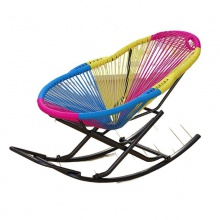 摇摇椅户外庭院逍遥椅简约摇摇躺椅大号彩虹摇椅家用客厅休闲