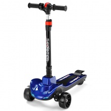 儿童电动滑板车折叠充电代步车站骑亲子同款带蓝牙音乐