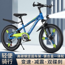自行车儿童中大童7-13岁女孩变速山地车小学生男孩脚踏