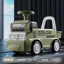 儿童挖掘机滑行工程车可坐人可挖土1-3宝宝滑行车溜溜车工程滑行车