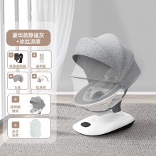 电动摇椅新生儿摇摆椅宝宝自动摇床坐垫可调节角度电动摇椅