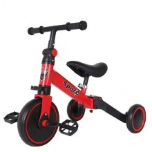 4合1折叠婴儿三轮车儿童自行车带推杆适用于2-4岁和5-7岁3轮婴儿慢跑者