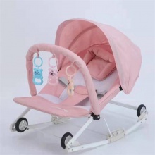 哄娃神器婴幼儿摇摇椅0-3新生儿安抚椅宝宝摇篮床可折叠可推躺椅