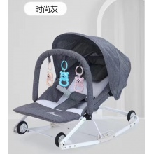 哄娃神器婴幼儿摇摇椅0-3新生儿安抚椅宝宝摇篮床可折叠可推躺椅