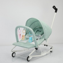 哄娃神器婴幼儿摇摇椅0-3新生儿安抚椅宝宝摇篮床可折叠可推躺椅