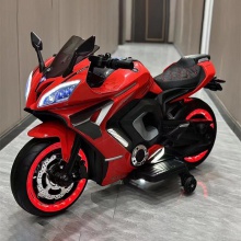 新款儿童电动摩托车可坐双人充电玩具车男女小孩大号电动车软轮