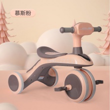 儿童三轮脚踏车骑滑推一体多种功能三轮车音乐灯光滑滑车宝宝手推车