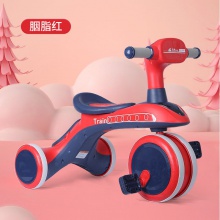 儿童三轮脚踏车骑滑推一体多种功能三轮车音乐灯光滑滑车宝宝手推车