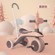 儿童三轮脚踏车骑滑推一体多种功能三轮车音乐灯光滑滑车宝宝手推车
