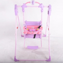 新设计室内户外悬挂式婴儿秋千可折叠易携带卡通婴儿秋千