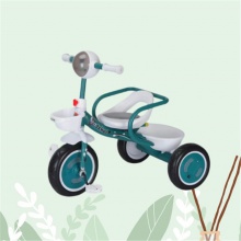 儿童三轮车带后斗护栏1-3岁男女孩脚踏车带音乐灯光自行车童车