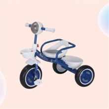 儿童三轮车带后斗护栏1-3岁男女孩脚踏车带音乐灯光自行车童车