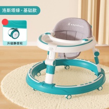 新款婴儿学步车防O型腿防侧翻宝宝学行车可调高低一键折叠学步车