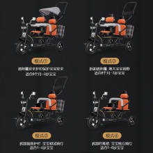 儿童三轮车双人宝宝脚踏车双胞胎手推车婴儿轻便童车大号1-2-3岁