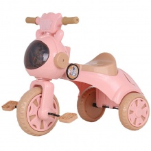 儿童三轮车带斗宝宝脚踏车1-5岁小孩脚蹬三轮可折叠带音乐自行车