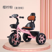 轻便儿童三轮车宝宝自行车手推车脚踏车大号童车岁金属
