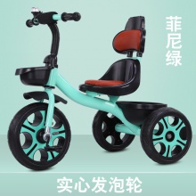 轻便儿童三轮车宝宝自行车手推车脚踏车大号童车岁金属