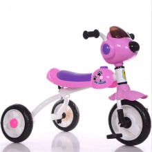 折叠机器人狗儿童小三轮车 3 轮骑自行车玩具 头灯三轮车