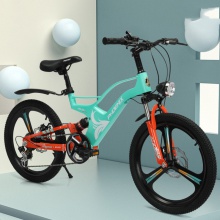 儿童镁合金山地自行车8-10-12岁男女孩双减震变速车