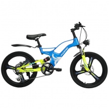 儿童镁合金山地自行车8-10-12岁男女孩双减震变速车