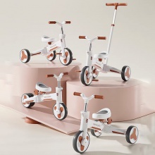 儿童三轮车平衡车脚踏车宝宝可坐可推遛娃车小孩多功能轻便自行车