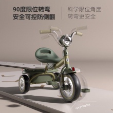 新款儿童三轮车脚踏车自行车1-5岁小孩宝宝可折叠男孩女孩玩具车