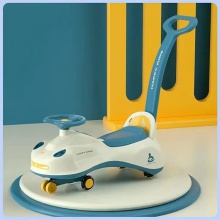 高品质乘坐儿童摇摆车静音车轮滑动玩具与音乐推把摇摆车