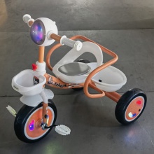 儿童三轮车脚踏车多种功能折叠婴幼儿可坐可躺溜娃音乐儿童自行车