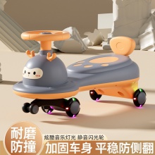 儿童扭扭车1-6岁男女宝防侧翻摇摆车带音乐灯光万向轮静音溜溜车