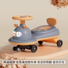 儿童扭扭车1-6岁男女宝防侧翻摇摆车带音乐灯光万向轮静音溜溜车