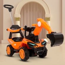 儿童滑行车四轮挖掘机可坐1-3岁2宝宝礼物工程车多种功能手推车溜溜