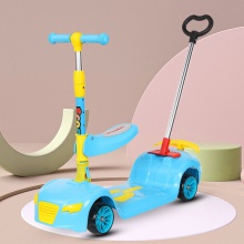 儿童滑板车2-12岁宝宝可坐可骑滑三合一可推行单脚滑行溜溜车