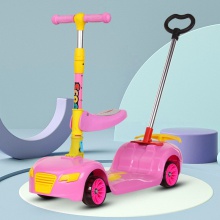 儿童滑板车2-12岁宝宝可坐可骑滑三合一可推行单脚滑行溜溜车