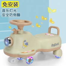 儿童新款扭扭车男女孩音乐灯光溜溜车儿童新奇玩具地摊