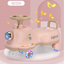 儿童新款扭扭车男女孩音乐灯光溜溜车儿童新奇玩具地摊