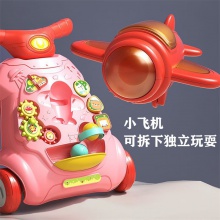 新款学步车多种功能音乐灯光手推车 防侧翻带增重水箱 可调速助步车