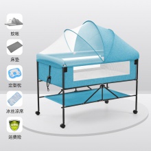 婴儿床可移动多种功能可折叠加大款宝宝床新生儿睡篮床便携式拼接床