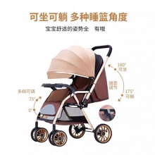 轻便高景观婴儿车便携易折叠减震双向可坐可躺遛娃神器儿童推车