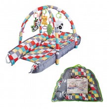 便携式婴儿床可拆洗四合一新生儿防压床中床健身架早教摇铃宝宝床