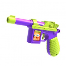 重力萝卜枪玩具灵活回弹迷你手枪道具儿童玩具枪解压玩具
